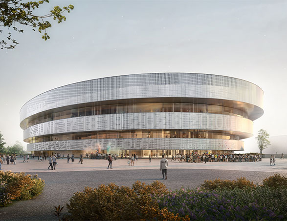 ARENA MILANO, situata nel quartiere Milano Santa Giulia progettata da David Chipperfield Architects